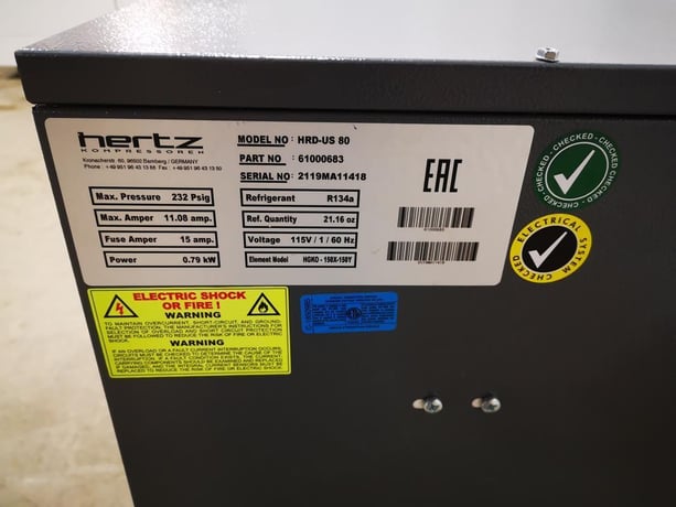 80 cfm, 230 psi, Hertz #HRD-US-80, automatic refrigerated air dryer, brand new, 2019 - Image 4