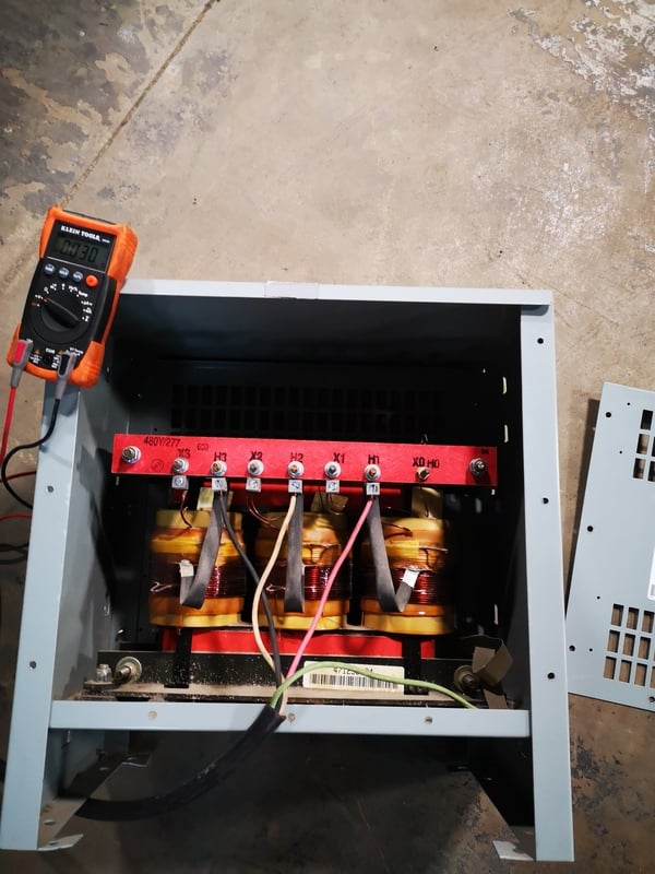 15 KVA 600 Primary, 480Y/277 Secondary, Delta CATC0015VRA6XXCA transformer - Image 2