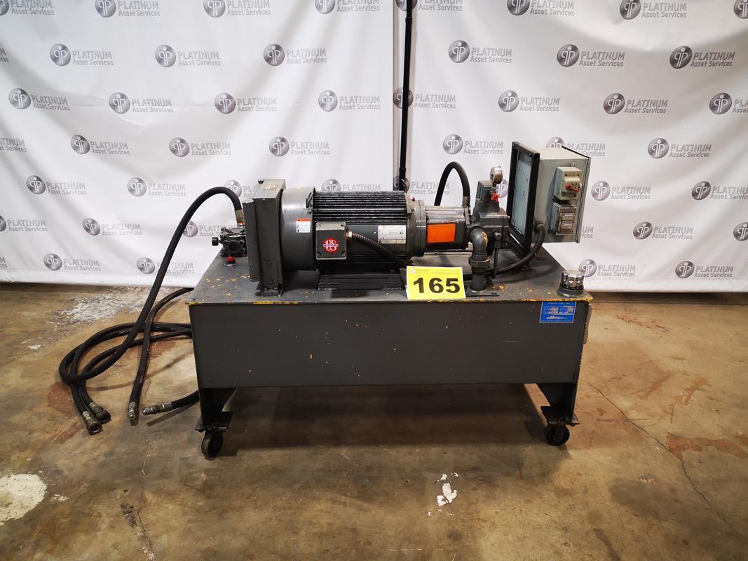 125 HP Miller Powerpak, hydraulic power pack, tank mounted Unimount 125 drive motor - Image 1