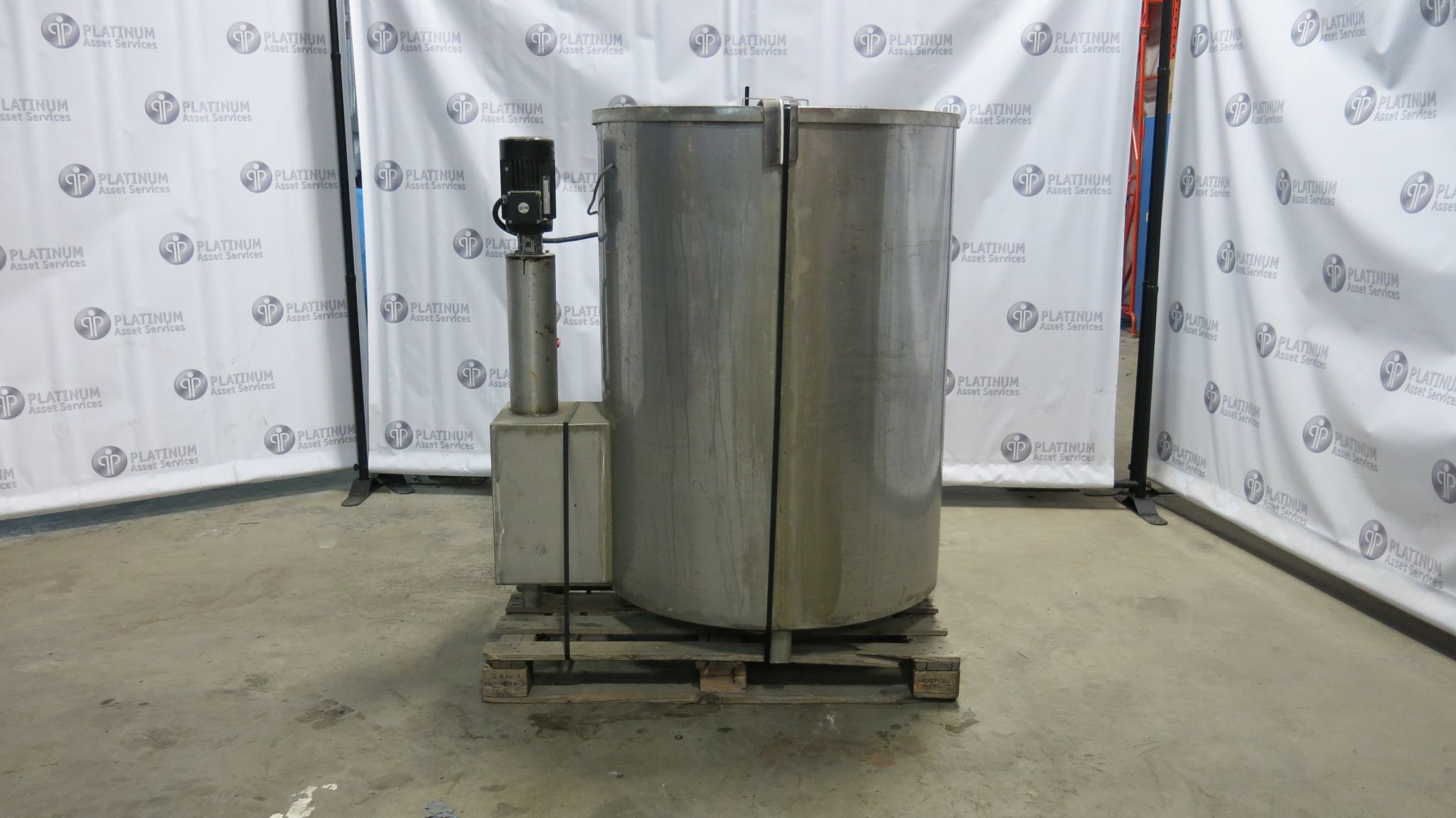 Grundfos, Stainless Steel, jacketed, double wall heated tank, 3' dia. x 4' high, flat bottom - Image 1