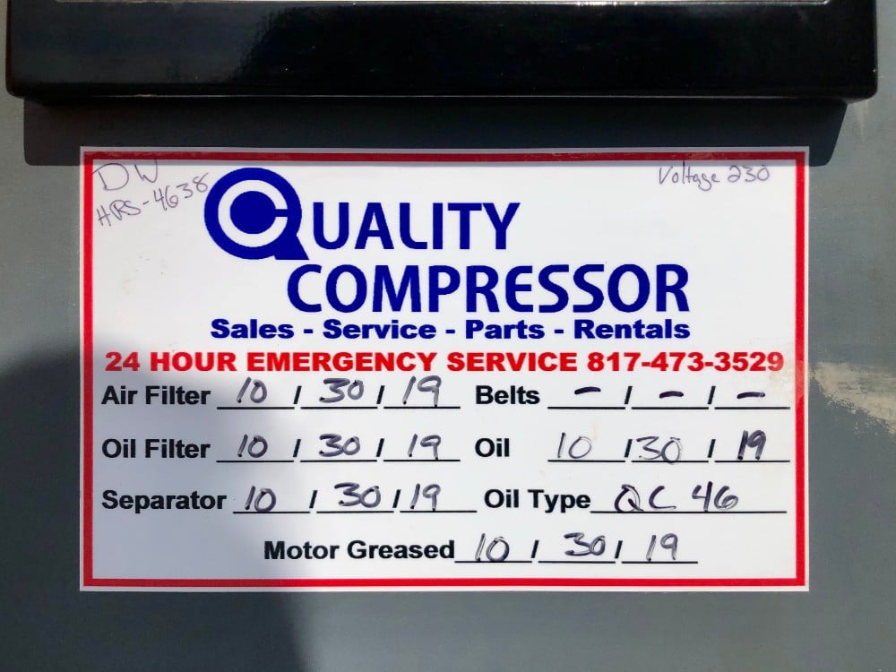 185 cfm, 125 psi, Atlas Copco #GA-30, 40 HP, air cooled, 460 V. - Image 2