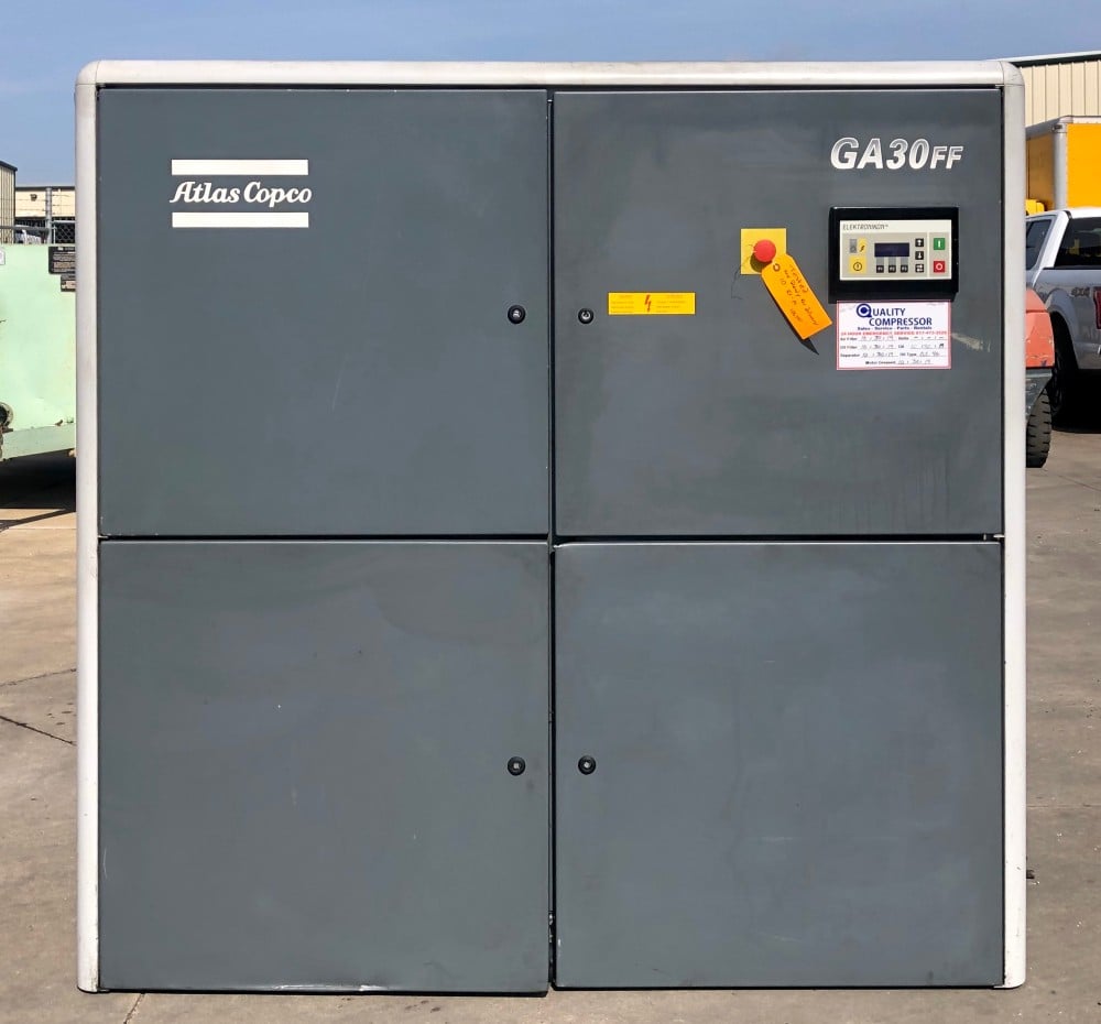 185 cfm, 125 psi, Atlas Copco #GA-30, 40 HP, air cooled, 460 V. - Image 8