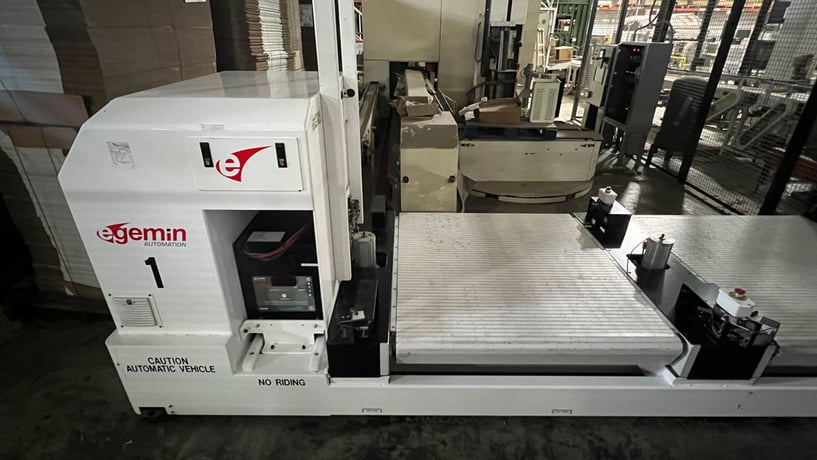 Automation Unit Load Deck Guided Vehicle, Egemin #LTV0515L, 300 FPM (2 available) - Image 3