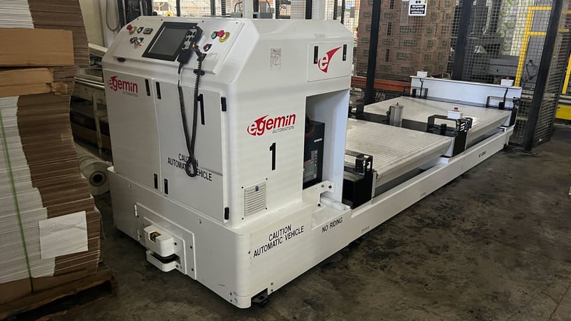 Automation Unit Load Deck Guided Vehicle, Egemin #LTV0515L, 300 FPM (2 available) - Image 5