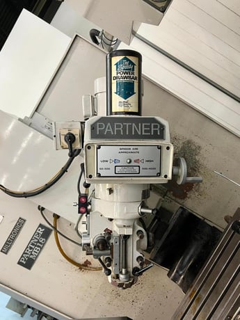 Milltronics #Partner-MB18, vertical mill, 13" x45" table, 5 / 3 HP, Centurion 6 CNC Control, S/N 4877,1998 - Image 7