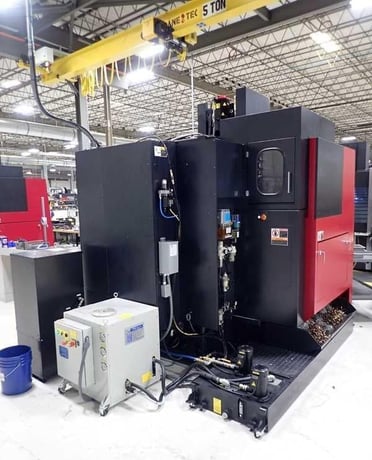 OKK #VB53a, 41" X, 20" Y, 20" Z, 20000 RPM, Cat 40 BIG+, 49" x23" table, 30 automatic tool changer, thru - Image 9