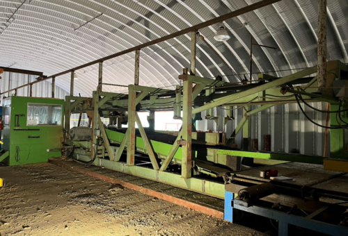 Cooper End Dog Scragg Sawmill, complete mill, (2) Infeed Decks, cut off saw, debarker - Image 1