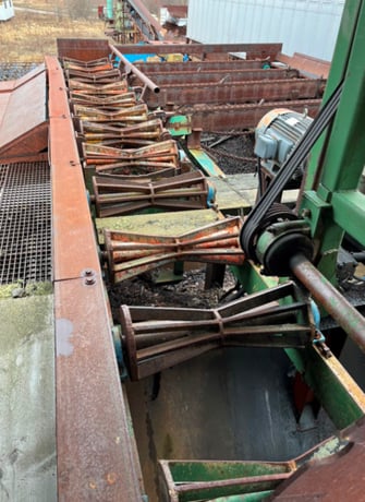 Cooper End Dog Scragg Sawmill, complete mill, (2) Infeed Decks, cut off saw, debarker - Image 5