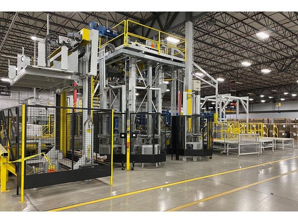 Mollers #HSA, Automatic Stretch Hooding System w/Corner Board Applicator, 48" x 48" x 120" max pallet size - Image 1