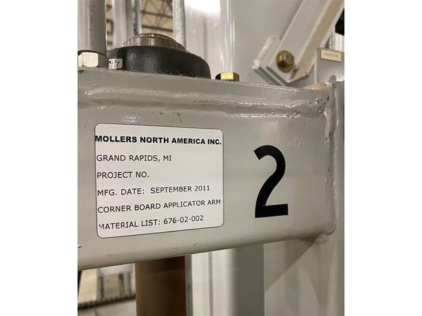 Mollers #HSA, Automatic Stretch Hooding System w/Corner Board Applicator, 48" x 48" x 120" max pallet size - Image 10