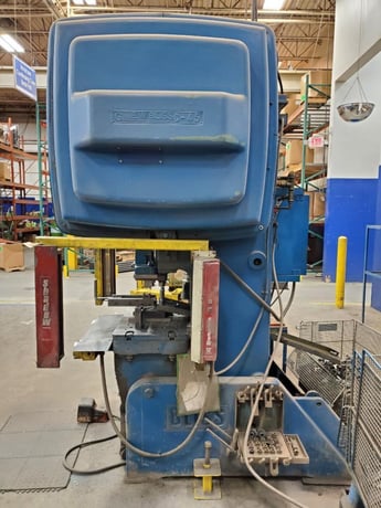45 Ton, Bliss #C-45, OBI flywheel press, 4" stroke, 11.25" Shut Height, 3" adj., 29.5" x18" bed, light - Image 4