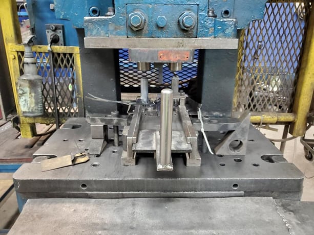 45 Ton, Bliss #C-45, OBI flywheel press, 4" stroke, 11.25" Shut Height, 3" adj., 29.5" x18" bed, light - Image 5