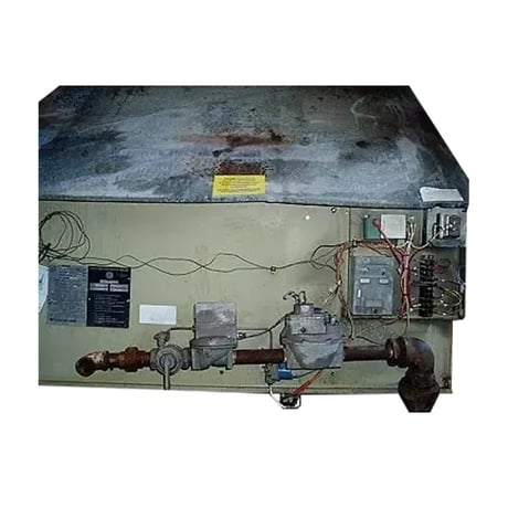 27 HP Teledyne Laars Heating Systems #NQ-925-0-N-06-3, Gas-Fired Hot Water Boiler, 925000 BTUH, 3/4 HP motor - Image 1
