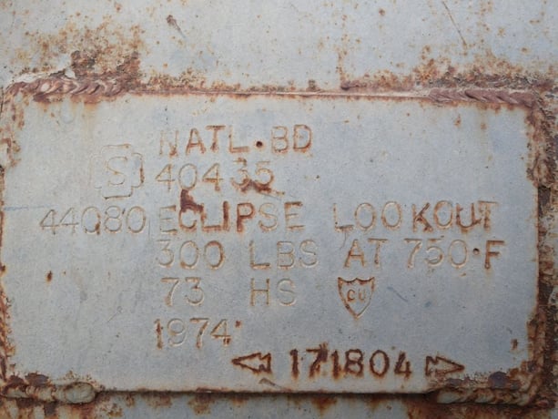 750000 BTU Eclipse Dpwtherm boiler, hot oil, gas/#2 oil, 80 sq.ft., 150 psi, 1974, #S733018 - Image 8