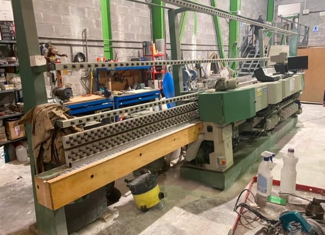 Bavelloni #Max-60-CNP, Straight Line Vertical Glass Bevel Machine, 13-Spindle, 1.6" x 1.6" min. glass size - Image 2