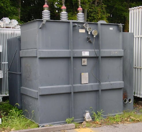 5000 kVA, 34500 Delta Primary, 4160/2400 WYE Secondary, Square D Substation - Image 1