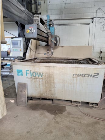 Flow #Mach-2-1313B, CNC waterjet cutting system, 48" X, 48" Y, 7" Z, 30 HP, 60000 psi, 2009 - Image 3