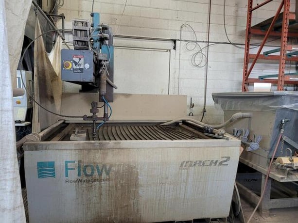 Flow #Mach-2-1313B, CNC waterjet cutting system, 48" X, 48" Y, 7" Z, 30 HP, 60000 psi, 2009 - Image 6