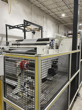 110" Simplex turret winder scorer & razor slitting, Catbridge #324, 2017 - Image 2