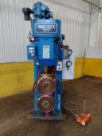 100 KVA Sciaky #PMM2TC, rotary seam welder, 10" X 36" throat, 5" stroke, 460V. - Image 2