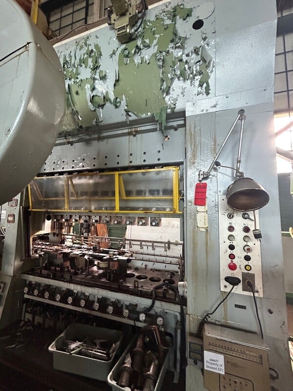 100 Ton, WMW Erfurt, stamping transfer press, 11 station, 12 ops, 6" stroke, 1970 - Image 2