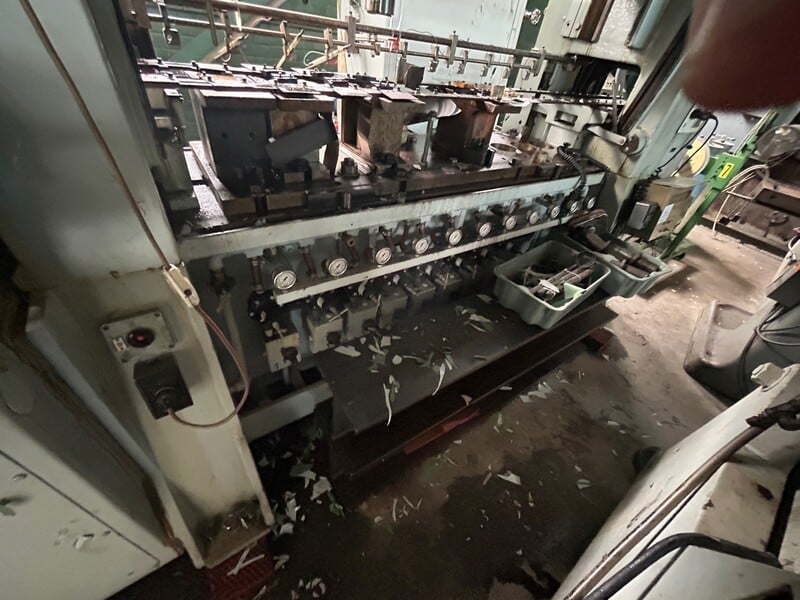 100 Ton, WMW Erfurt, stamping transfer press, 11 station, 12 ops, 6" stroke, 1970 - Image 8