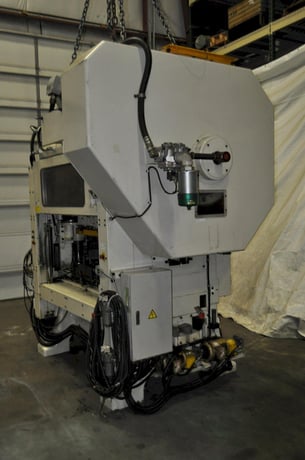 90 Ton, Lem #4508C, straight side double crank high-speed press, 3.1" stroke, 9.8" Shut Height,.11"adj. - Image 9