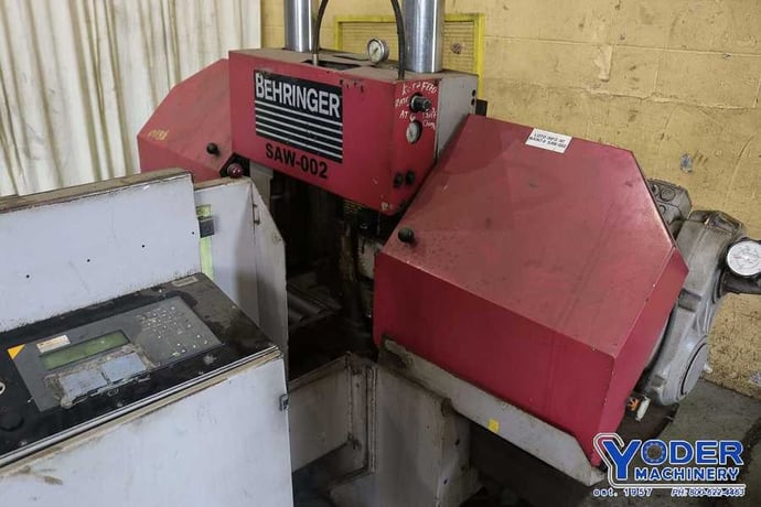 11.8" x 11.8" Behringer #HBP303A, 2-post horizontal band saw, 2001, #69883 - Image 4