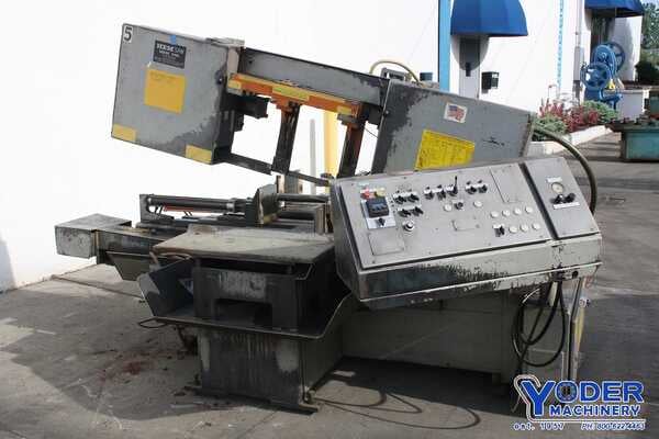 16" x 16" Hem #H130HA, automatic horizontal band saw, 10' 6" x 1-1/2" blade, 10 HP, 1995, #66196 - Image 1