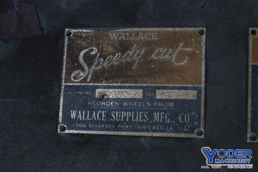 26" Wallace Speedy Cut, abrasive cut-off saw, #75923 - Image 3