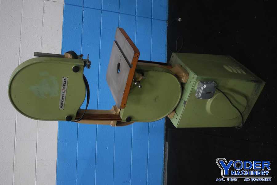 14-1/2" x 6" Delta Rockwell #28-290, vertical band saw, 14" x 14" table, #75114 - Image 2