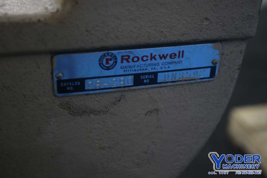 14-1/2" x 6" Delta Rockwell #28-290, vertical band saw, 14" x 14" table, #75114 - Image 6