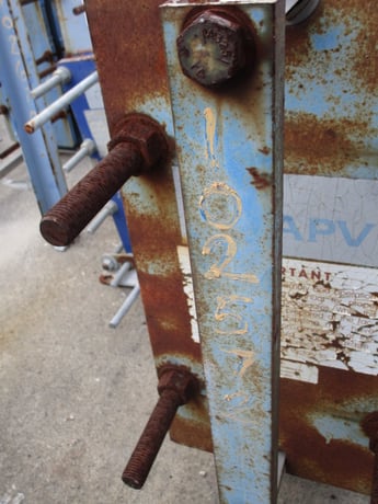 67 sq.ft., APV, 55 plates, 8" W x 22" L plates, 145 psi, 300°F, 1994 - Image 2