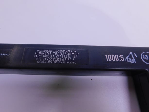 Instrument, Current Transformer, 1000:5 A Ratio, 600 V, 50-400 Hz, NEW - Image 2
