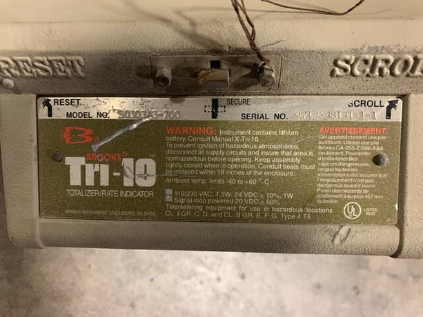 Brook #S030343-700, Flowmeter, 3", 285 psi, 11-396 GPM - Image 9