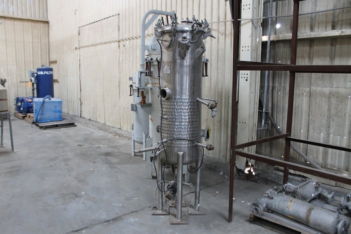 50 gallon Paul Mueller, Stainless Steel Vessel w/Jacket, 18" diameter x 4' 6" tall, 60 psi @ 100 F vessel, 75 - Image 4