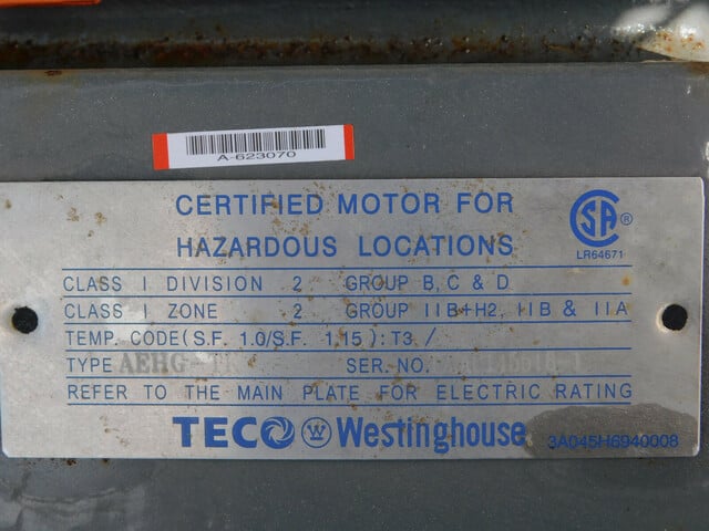 250 HP 890 RPM Teco Westinghouse KG2508R, Frame 5009C, TEFC, 2300/4160 Volts, 8 Poles, 1.15 service factor, 3 - Image 6