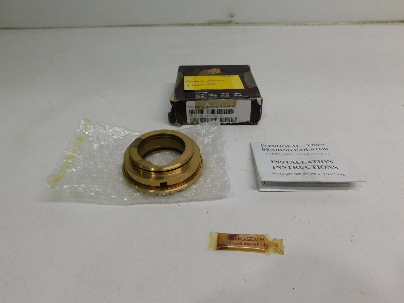 Inpro/Seal #1787-A-09585-0, Bearing Isolator, 1.575"/1.772"/1.771" Shaft, 2.441"/2.795"/2.441" Bore, qty. 3 - Image 8
