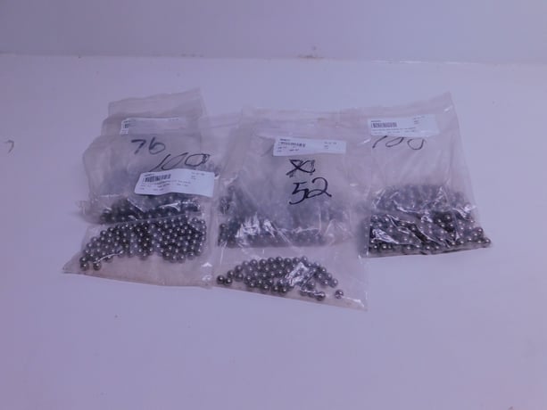 Loading Arm Bearing Balls, Chrome, (352) 5/16" dia. & (372) 3/8" dia. Ball Bearings, qty. 728, NEW - Image 2