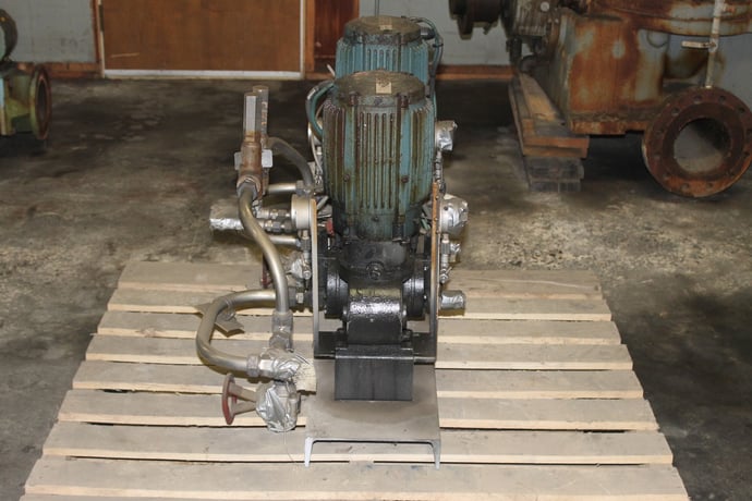 1" #1724F4SESEM1C5, Anti Foam Feed Pump, Size 1" x 1", 10.5/9.4 GPH @ 100/350 psi, 1 HP - 1725 RPM Motor, Used - Image 1