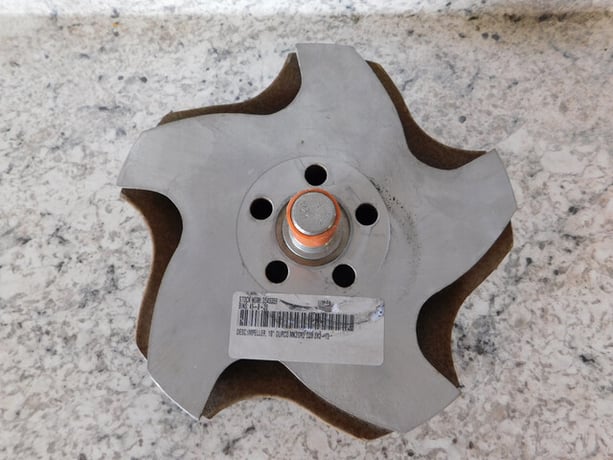 Flowserve Durco #3X2-13 MK2GR2 D20, Pump Impeller, 10" diameter, 5 Vane, A20, NEW - Image 7