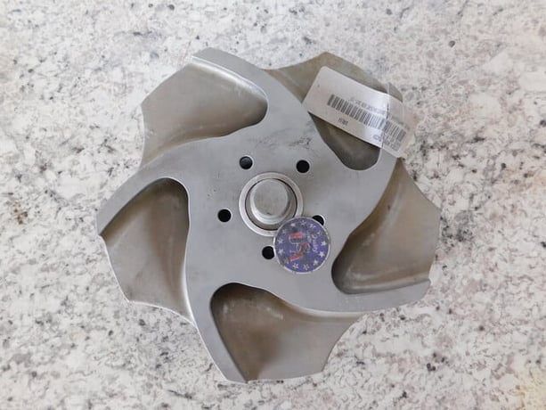 Flowserve Durco #MK2GR2 D20, Pump Impeller, 10" diameter, Size 3 x 2-13, 5 Vane, Ferralium 255, NEW - Image 7