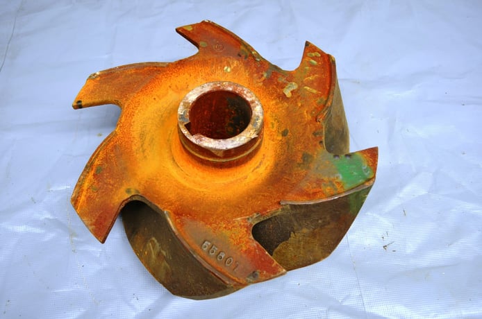 Goulds #55807, Pump Impeller, 18" diameter, 6 Vane, Carbon Steel, NEW - Image 3