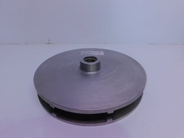 Pump Impeller, 13-1/4" outside dimension, 1-1/4" Bore. CD4MCu, NEW - Image 1