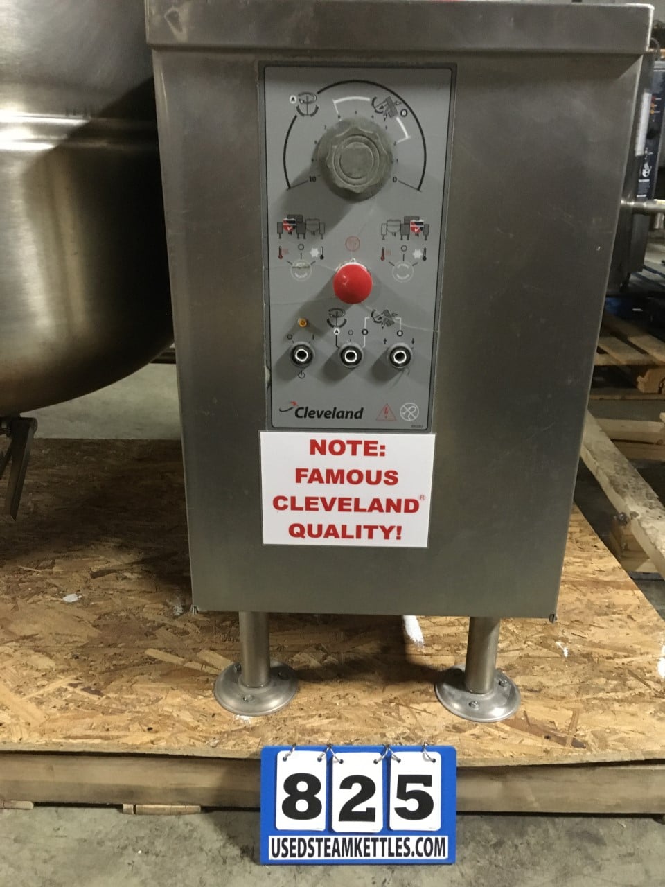 60 gallon Cleveland #MKDL-60-T, tilting cooker/mixer direct steam kettle, 316 Stainless Steel, 50 psi - Image 4