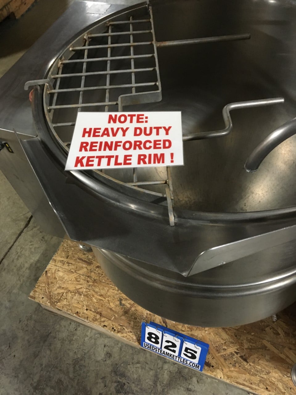 60 gallon Cleveland #MKDL-60-T, tilting cooker/mixer direct steam kettle, 316 Stainless Steel, 50 psi - Image 7