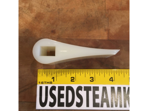 Hamilton style, steam kettle poly scraper, w/rectangle hole - Image 3