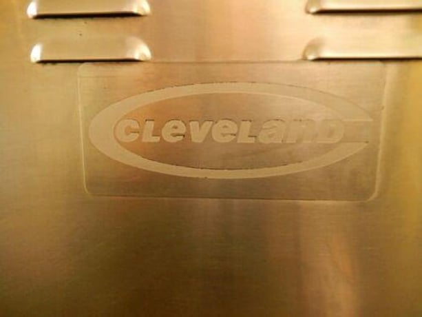 80 gallon Cleveland #KGM80CP, stationary Natural gas steam kettle, Stainless Steel spring assist EZ-Lift cover - Image 6