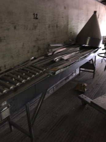 14" wide x 12' long, Master-Flo, Stainless Steel frame conveyor w/14" W plastic link E-Z Flo belt & drive unit - Image 3