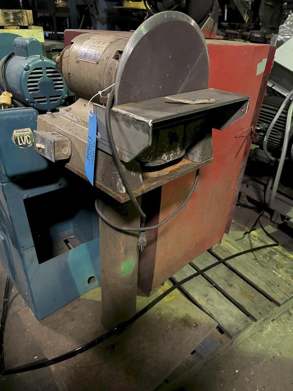 12" MIT, single end disc sander on pedestal - Image 1